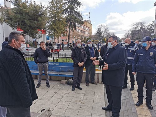 Kaymakamımız Sayın Kudret KURNAZ’ın Katılımları İle İlçemiz Genelinde Koronavirüs Denetimleri Gerçekleştirildi. 